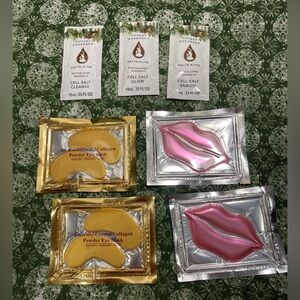 Eye Mask, Lip Mask, and Salt Cell Cleanse bundle